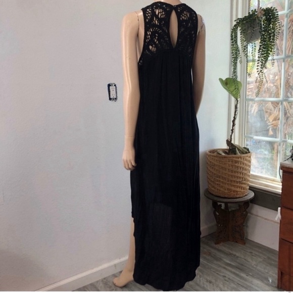 NM Neiman Marcus embroidery boho high low cut midi dress - Picture 14 of 14